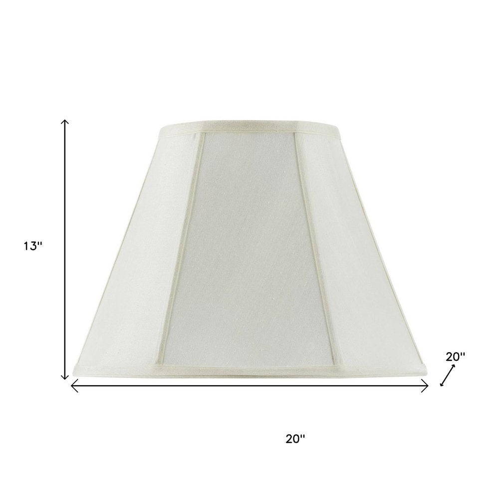 Eggshell Linen Piped Empire Lamp Shade HomeRoots