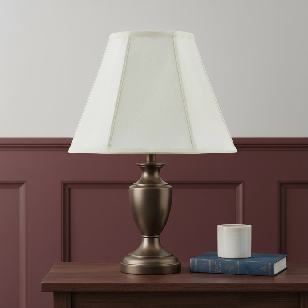 Eggshell Linen Piped Empire Lamp Shade HomeRoots