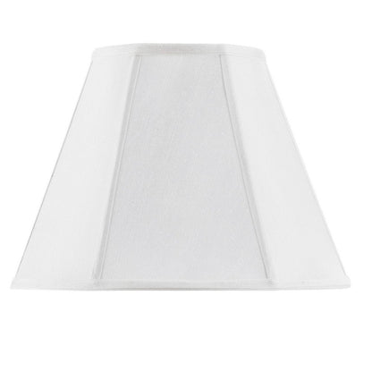 White Linen Piped Empire Lamp Shade HomeRoots
