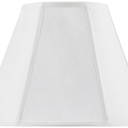 White Linen Piped Empire Lamp Shade HomeRoots