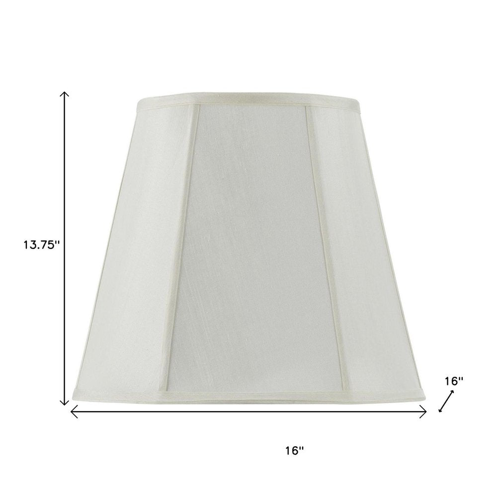 Eggshell Linen Piped Empire Lamp Shade HomeRoots