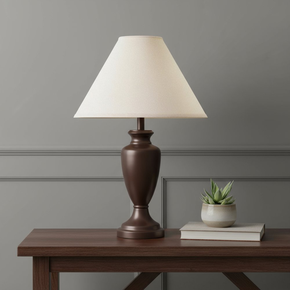 Off White Linen Plain Empire Lamp Shade HomeRoots
