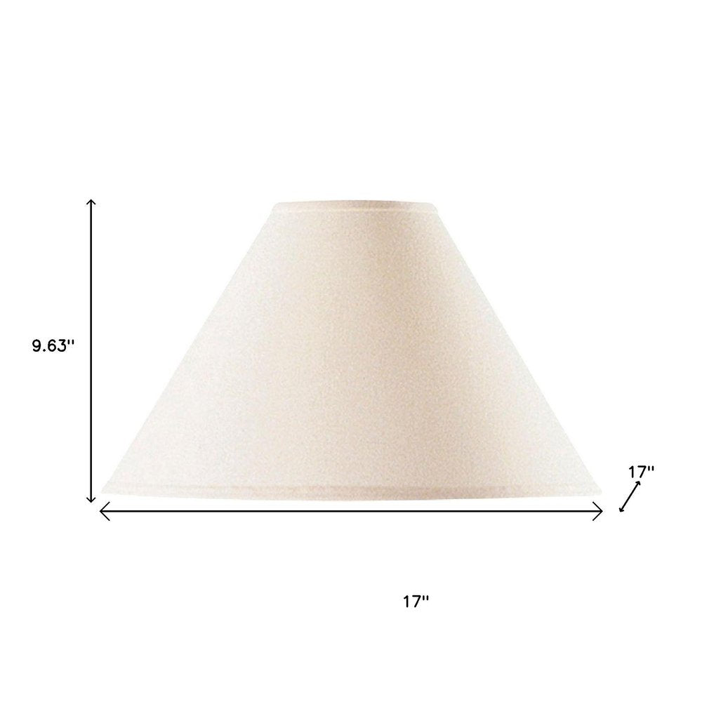 Off White Linen Plain Empire Lamp Shade HomeRoots