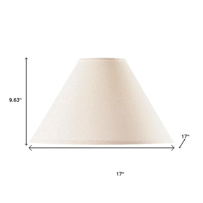 Off White Linen Plain Empire Lamp Shade HomeRoots