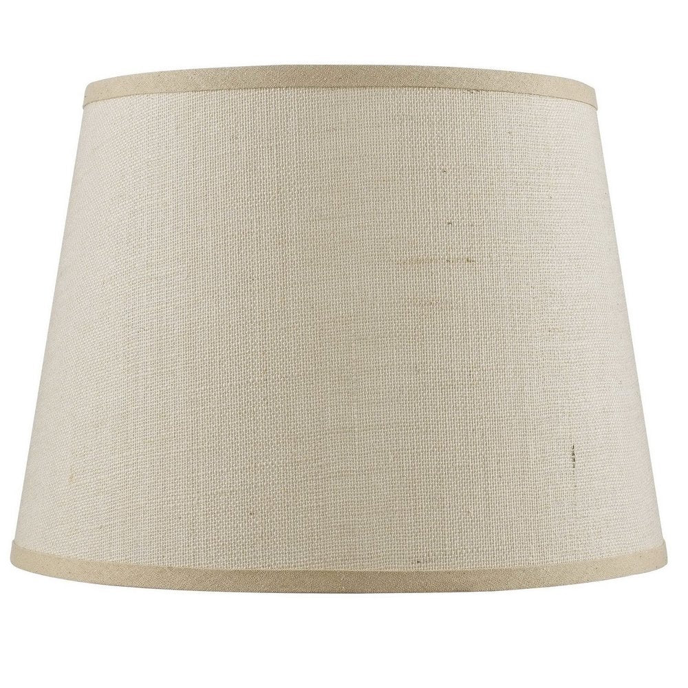 Light Brown Burlap Plain Drum Lamp Shade HomeRoots