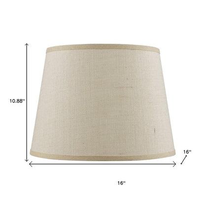 Light Brown Burlap Plain Drum Lamp Shade HomeRoots