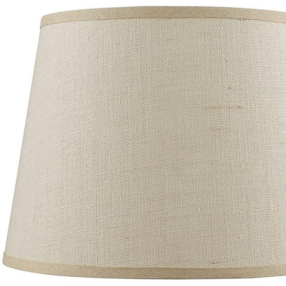 Light Brown Burlap Plain Drum Lamp Shade HomeRoots