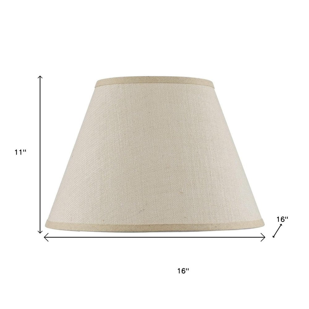 Light Brown Burlap Plain Drum Lamp Shade HomeRoots