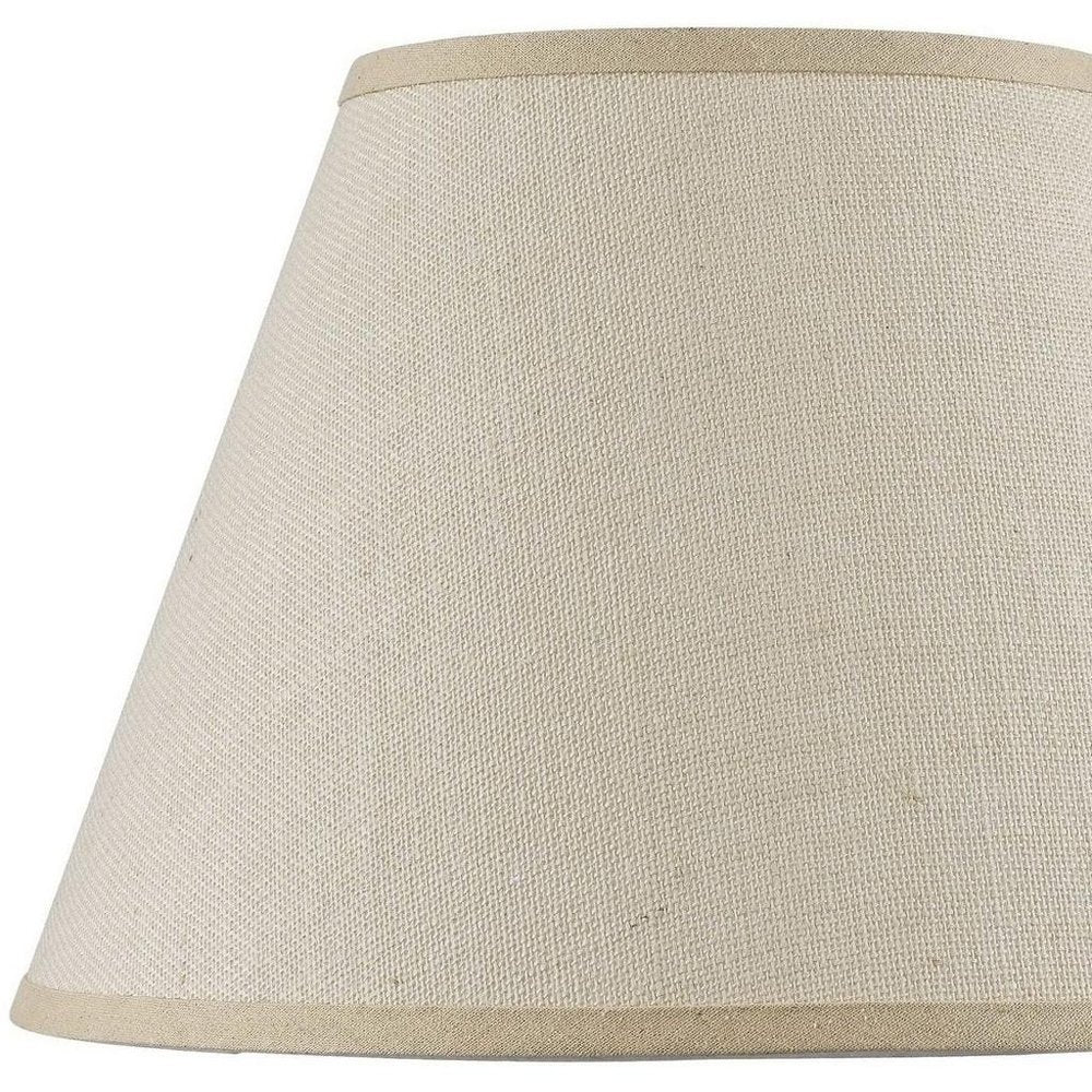 Light Brown Burlap Plain Drum Lamp Shade HomeRoots