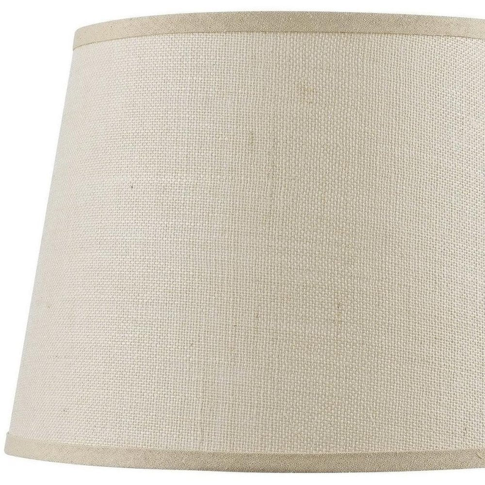 Light Brown Burlap Plain Drum Lamp Shade HomeRoots