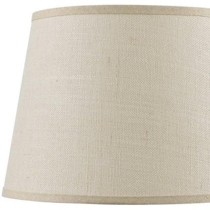Light Brown Burlap Plain Drum Lamp Shade HomeRoots