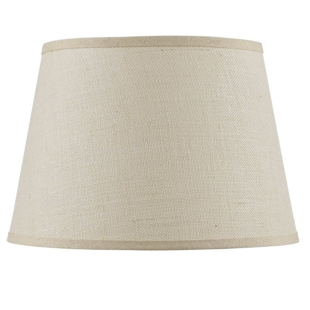 Light Brown Burlap Plain Drum Lamp Shade HomeRoots