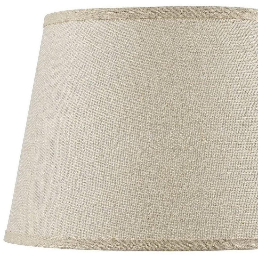 Light Brown Burlap Plain Drum Lamp Shade HomeRoots