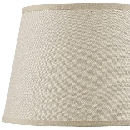 Light Brown Burlap Plain Drum Lamp Shade HomeRoots