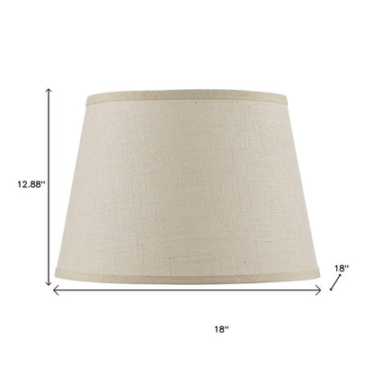 Light Brown Burlap Plain Drum Lamp Shade HomeRoots
