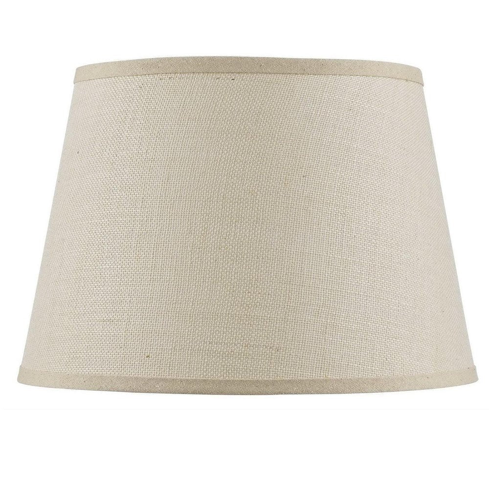 Light Brown Burlap Plain Drum Lamp Shade HomeRoots