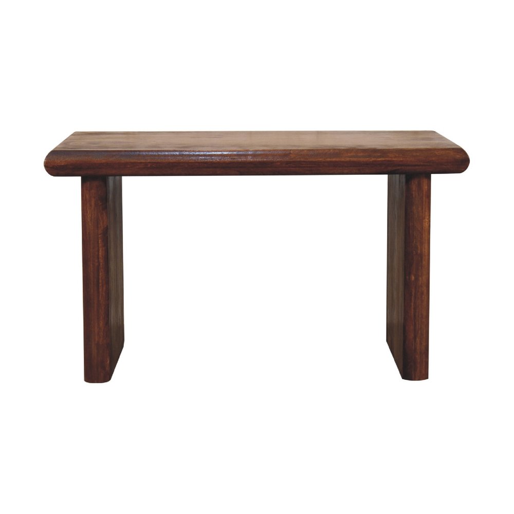 32" Chestnut Solid Wood Frame Coffee Table