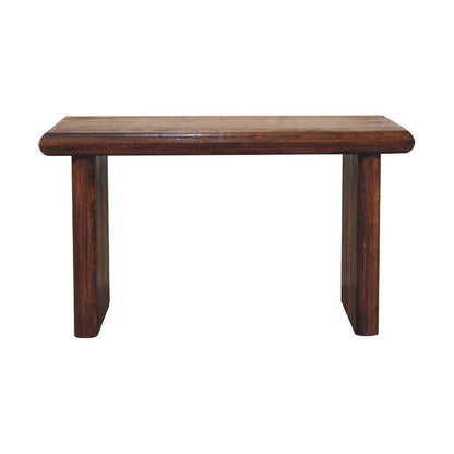 32" Chestnut Solid Wood Frame Coffee Table