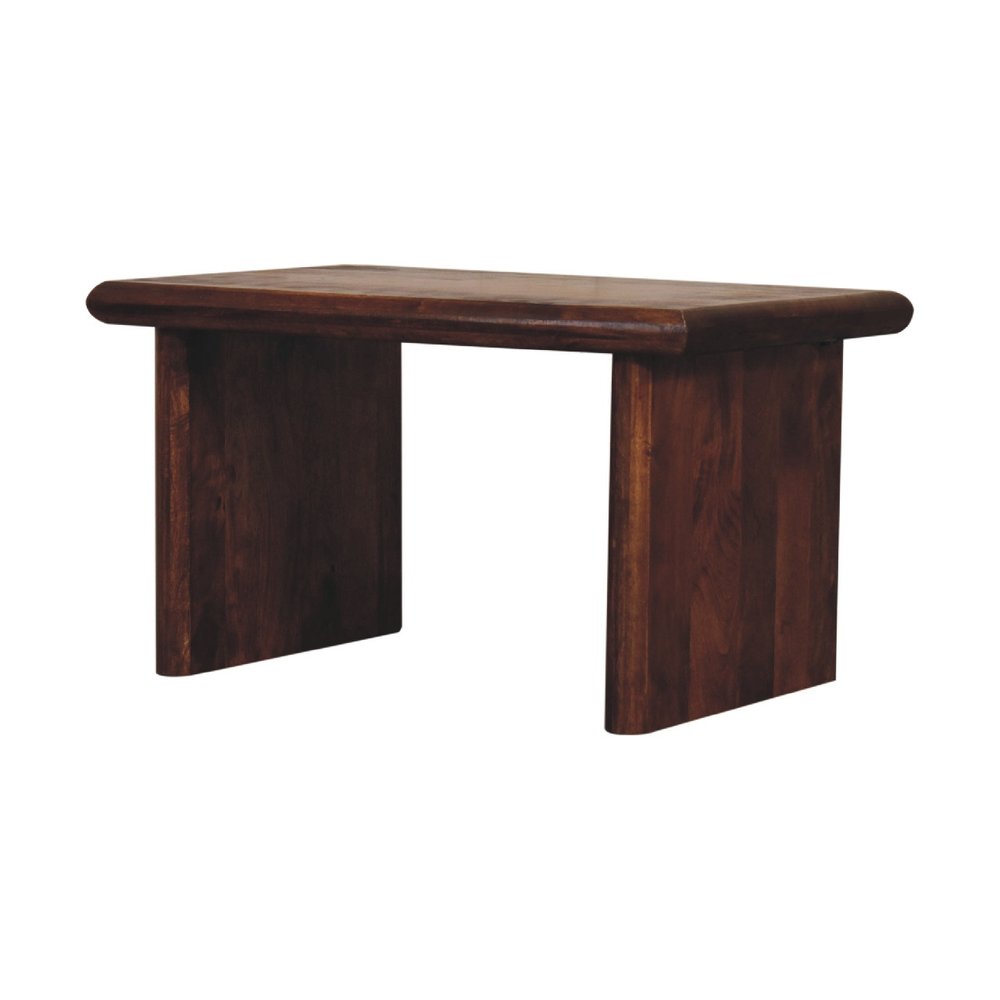 32" Chestnut Solid Wood Solid Coffee Table HomeRoots