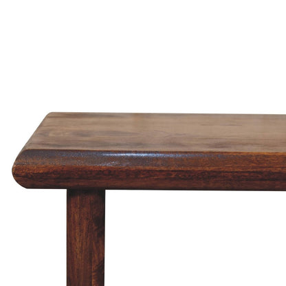 32" Chestnut Solid Wood Frame Coffee Table HomeRoots