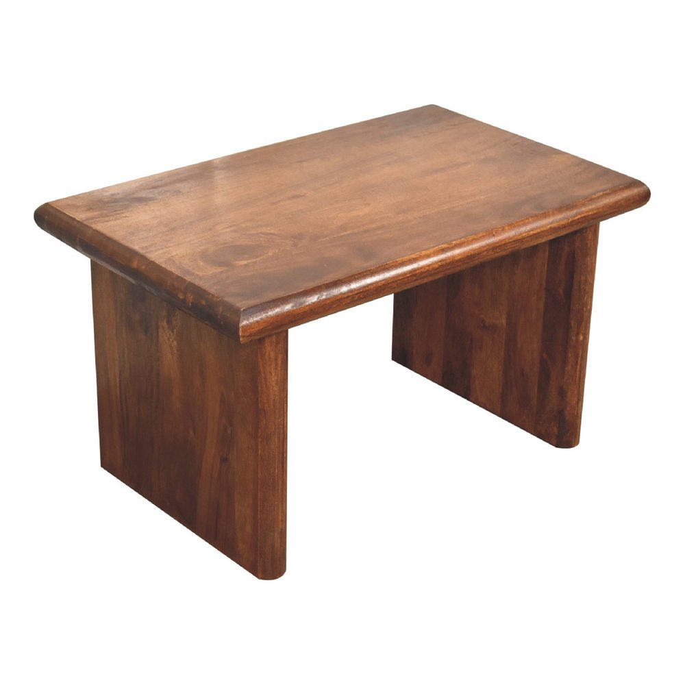 32" Chestnut Solid Wood Solid Coffee Table HomeRoots