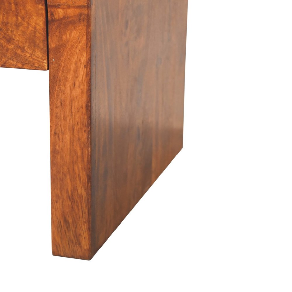 32" Chestnut Solid Wood Solid Coffee Table With Four Drawers — view 6
