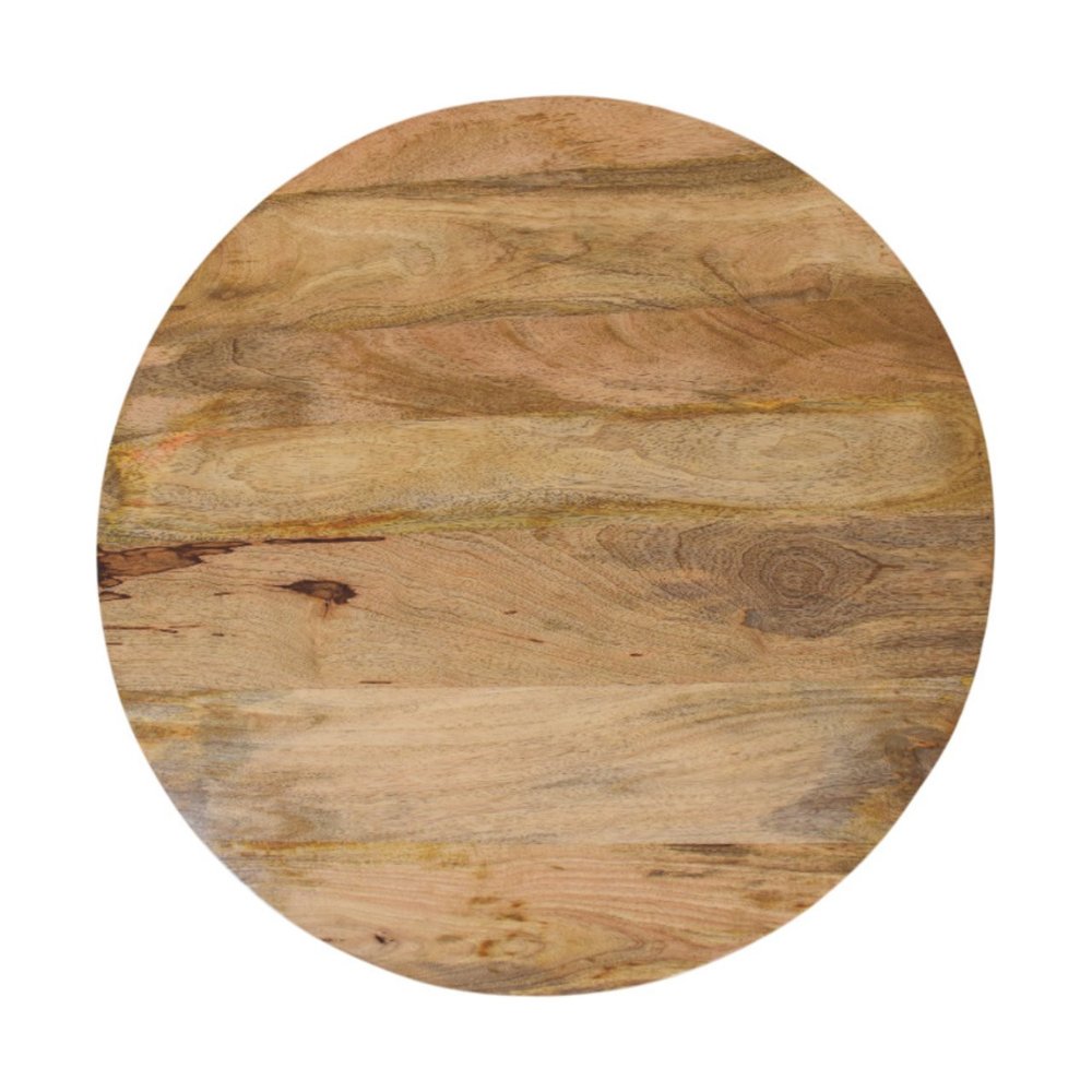 32" Oak Solid Wood Round Coffee Table HomeRoots