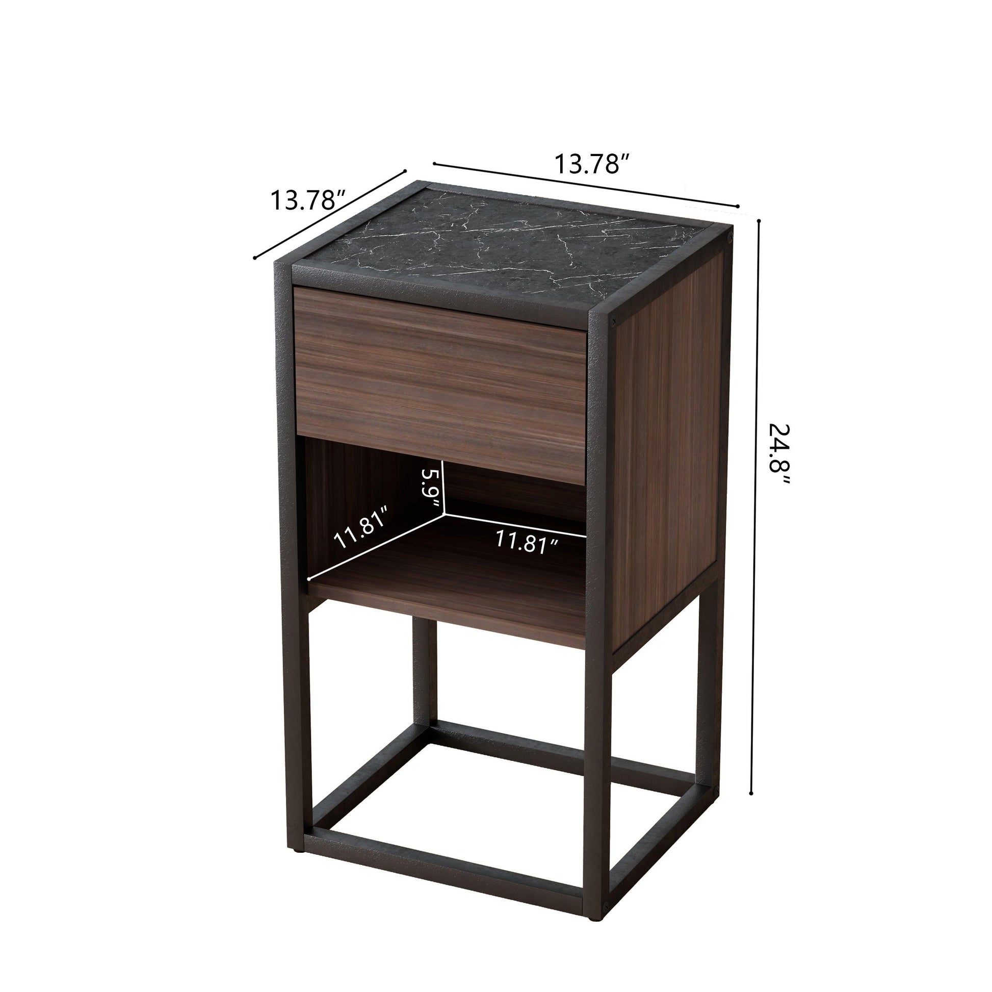 Armando Living Room Side Cabinet Corner Cabinet Bedroom Night Stand - FurniFindUSA