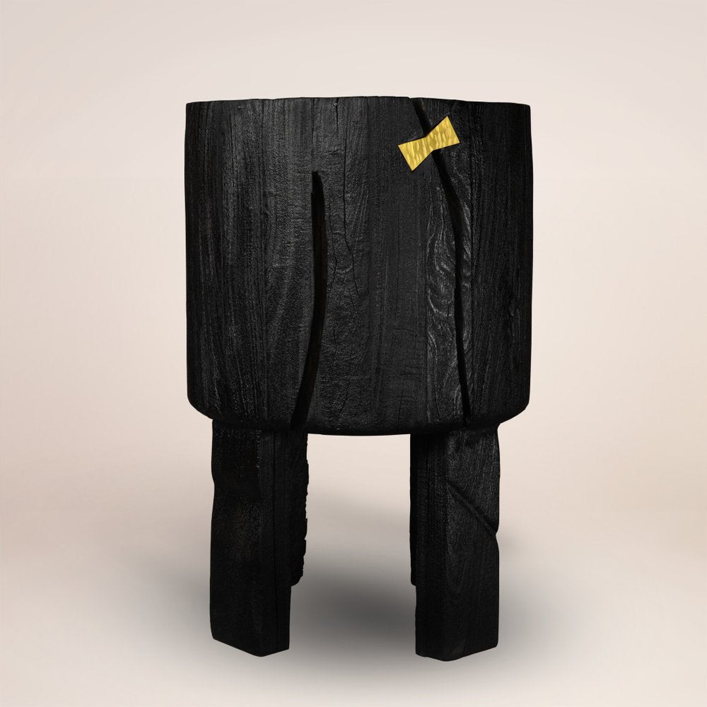 Black Wood Pot Planter HomeRoots