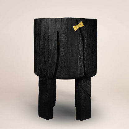 Black Wood Pot Planter HomeRoots