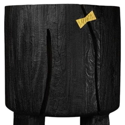 Black Wood Pot Planter HomeRoots