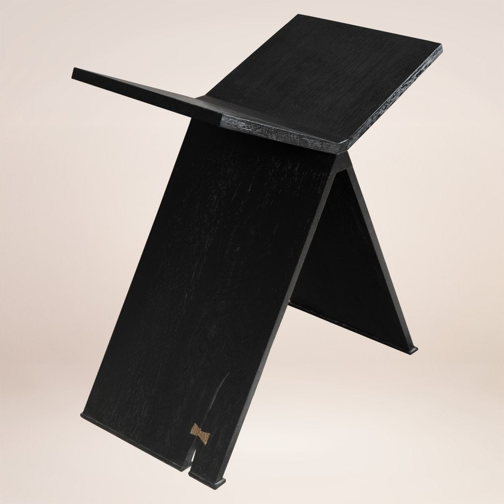 41" Black Wood One Tier Bookcase HomeRoots