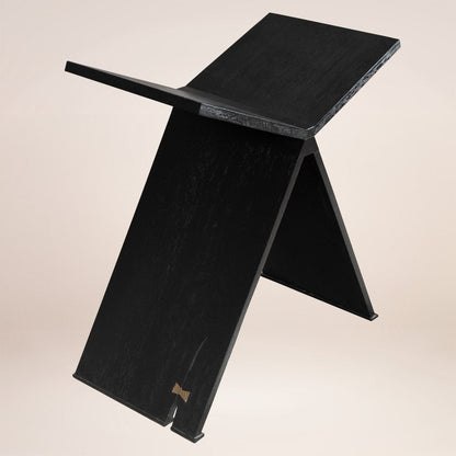 41" Black Wood One Tier Bookcase HomeRoots