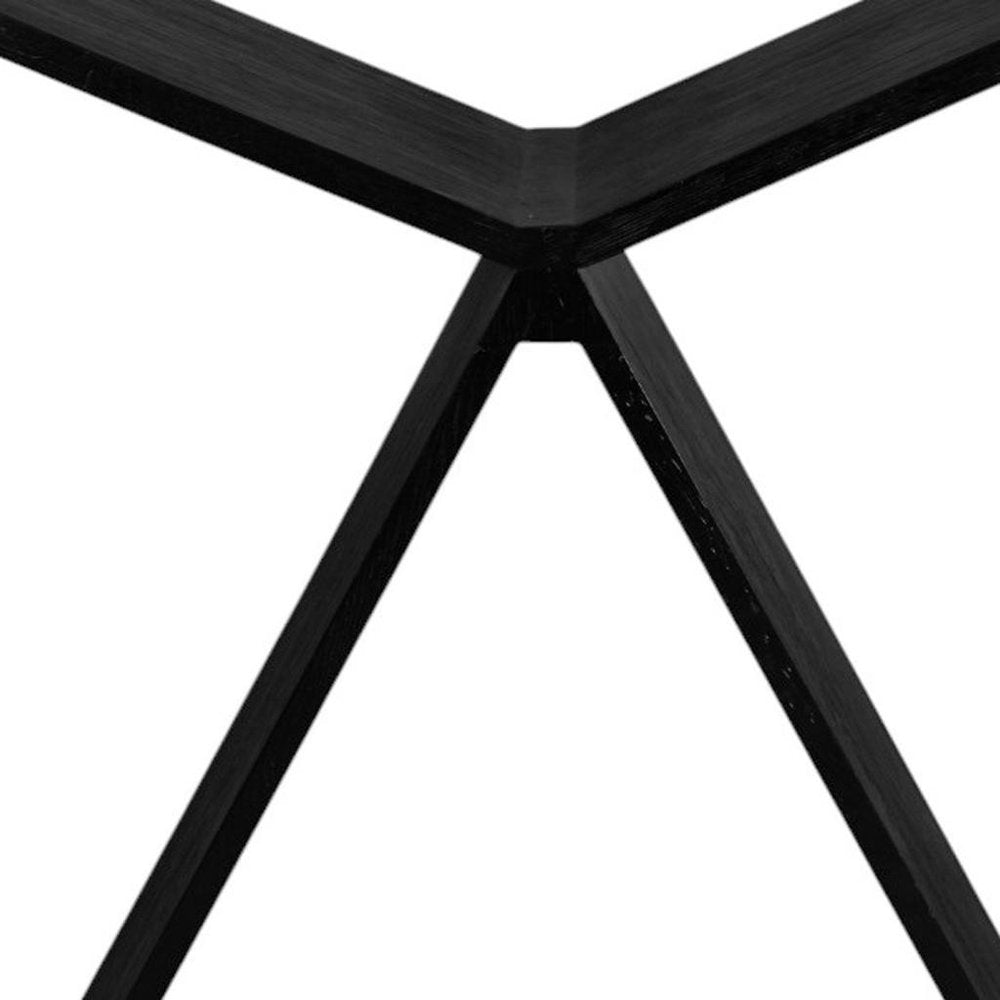 41" Black Wood One Tier Bookcase HomeRoots