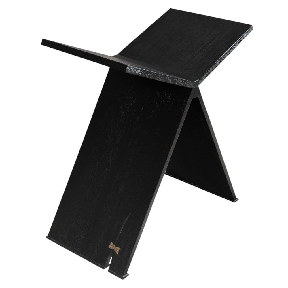 41" Black Wood One Tier Bookcase HomeRoots