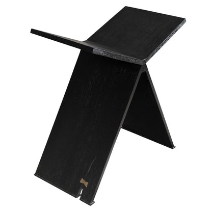 41" Black Wood One Tier Bookcase HomeRoots