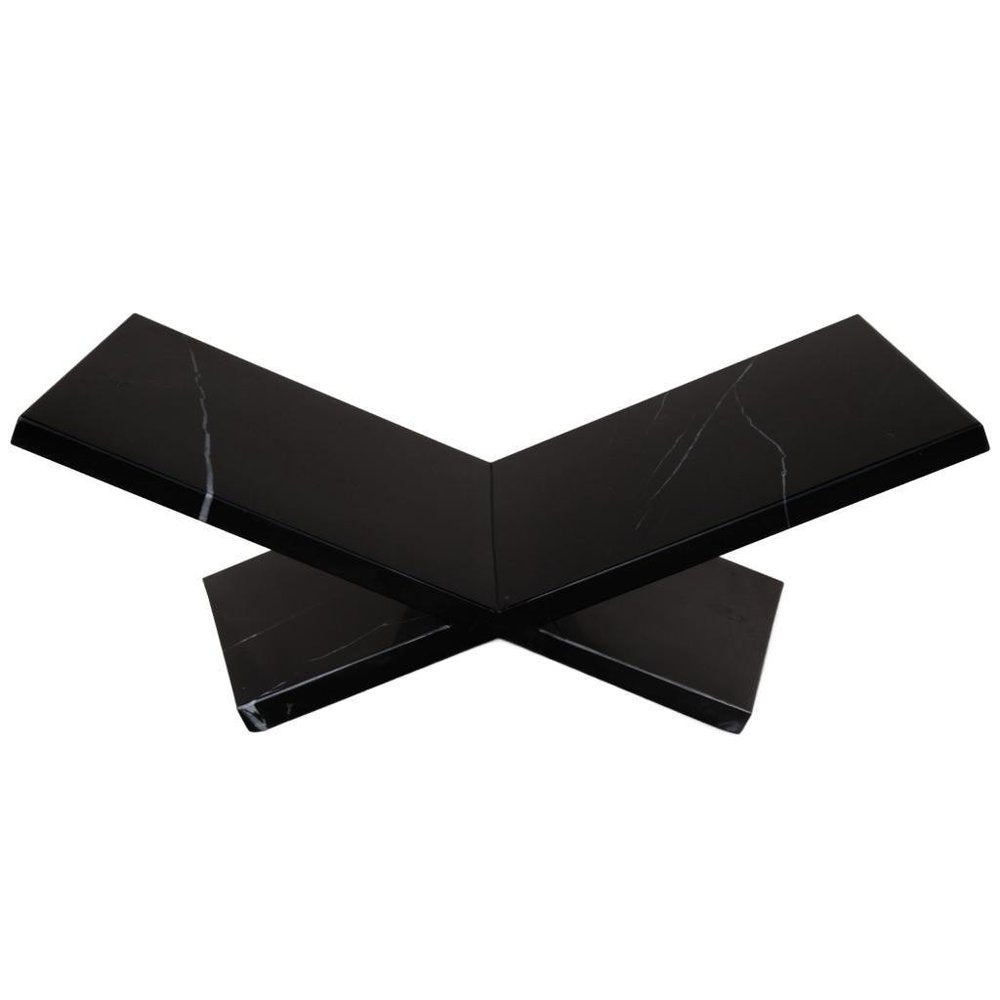8" Black Marble Tabletop Decorative Bookstand HomeRoots