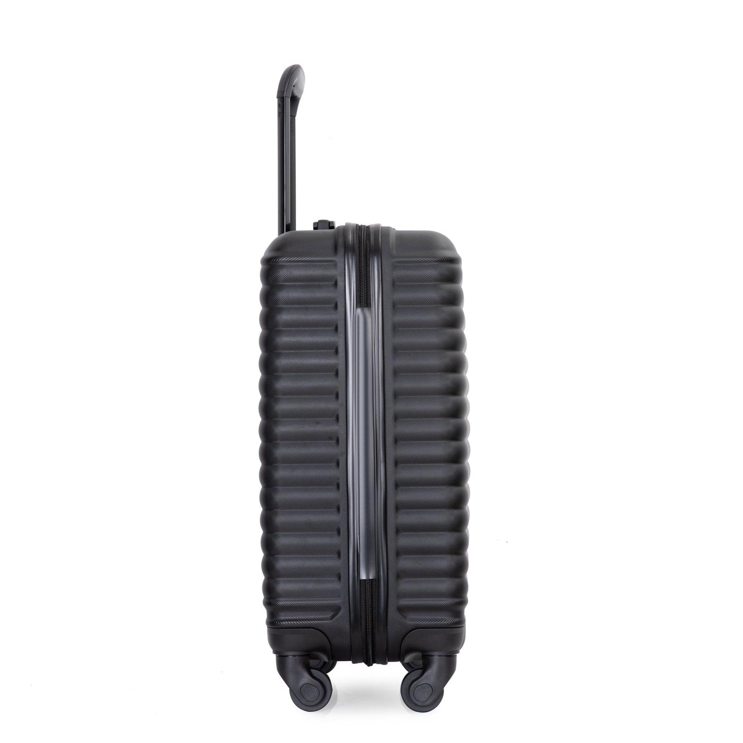 20" Carry on Luggage Lightweight Suitcase, Spinner Wheels, Black - FurniFindUSA