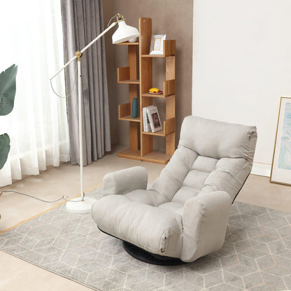 Adjustable head and waist game chair lounge chair in the living room 360 degree rotatable sofa chair - FurniFindUSA