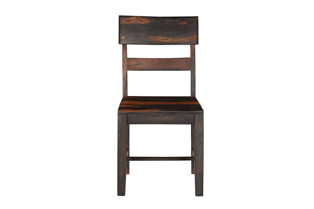Nine Piece Brown Solid Wood Dining Set with Eight Chairs and One Bench HomeRoots