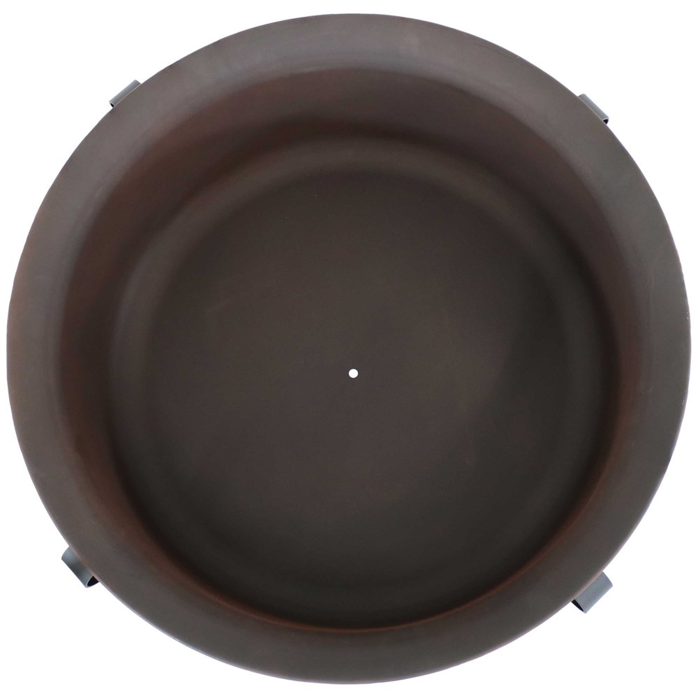 29" Bronze Steel Wood Burning Round Fire Pit — view 4