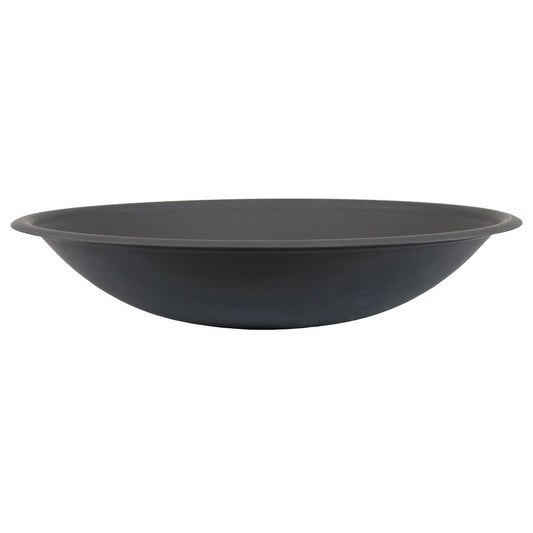 23" Black Steel Wood Burning Round Fire Pit