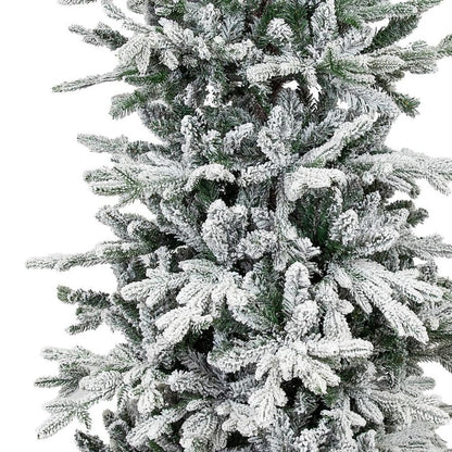 6' Slender Flocked Pine Christmas Tree HomeRoots