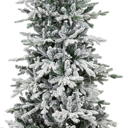 6' Slender Flocked Pine Christmas Tree HomeRoots