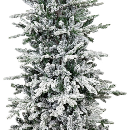 6' Slender Flocked Pine Christmas Tree HomeRoots