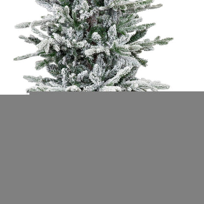 6' Slender Flocked Pine Christmas Tree HomeRoots