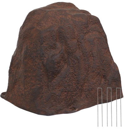 22" Brown Polyresin Faux Rock HomeRoots