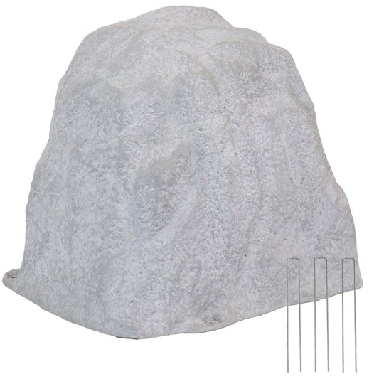 22" Gray Polyresin Faux Rock HomeRoots