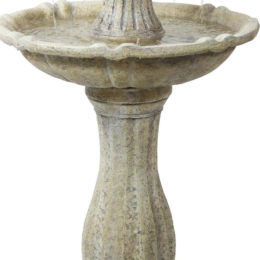 45" Beige Heavy Duty Plastic LED lights Garden Art HomeRoots