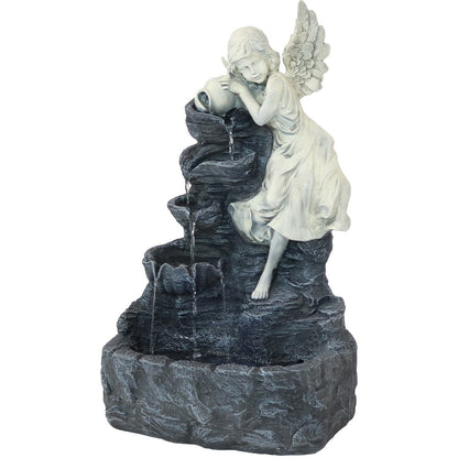 29" Gray Heavy Duty Plastic LED lights Garden Art HomeRoots